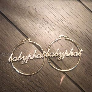 Baby Phat logo earrings